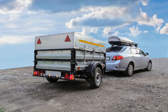 Car with trailer 